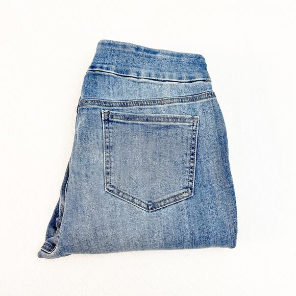 Chico's Pull On High Detail Jegging Ankle Coral Reef Indigo Size 2 NWT - Picture 1 of 10